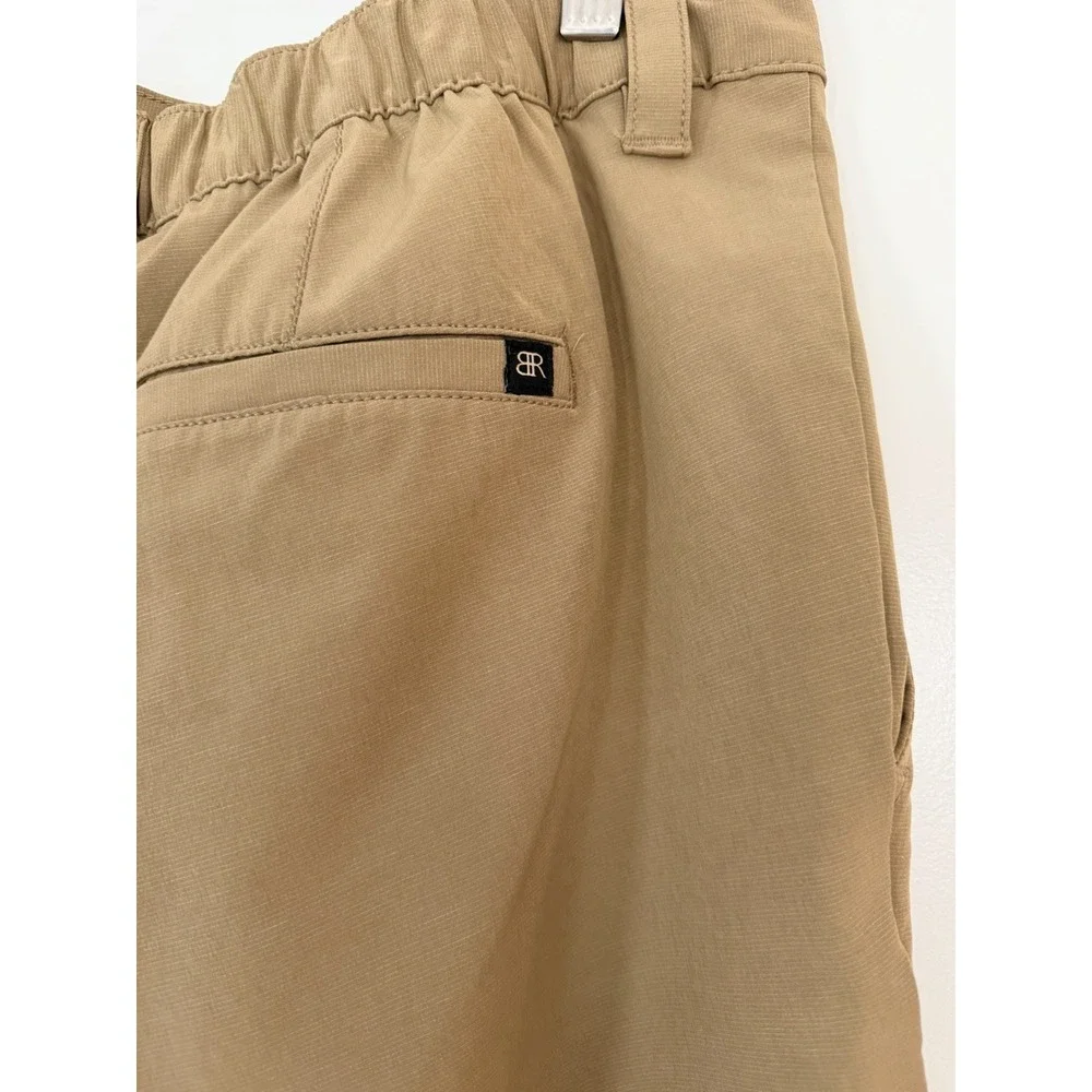 Banana Republic Core Temp‎ Khaki Tan Ripstop Shorts Mens 36 Elastic Back Stretch